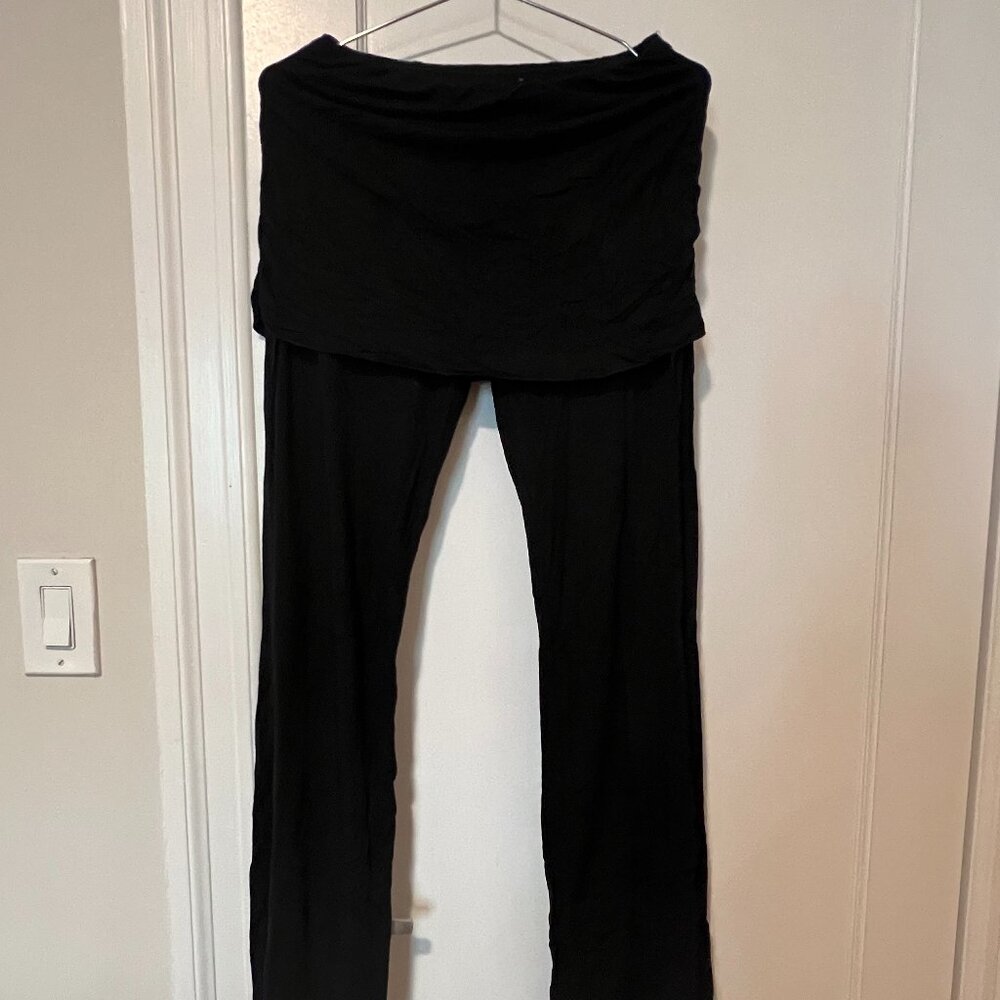 Black Fold-over Leggings/Pants
